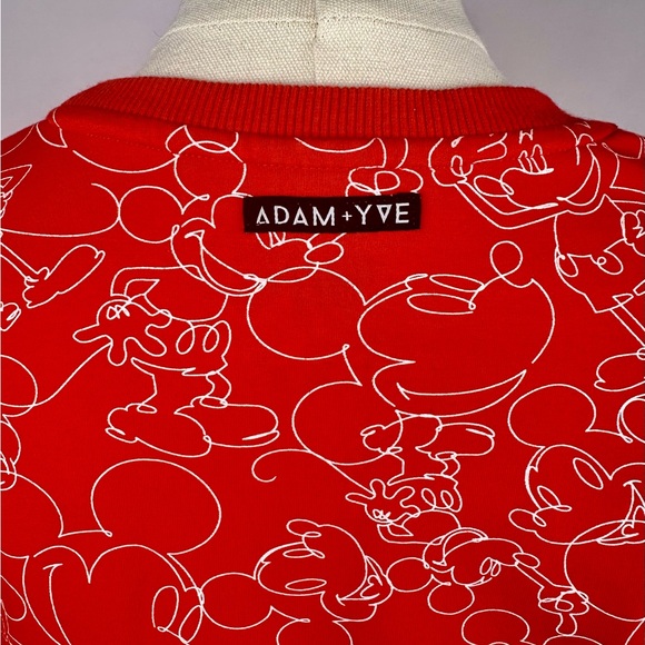Adam + Yve Kids Disney Sweatshirt, Mickey Mouse, Red/White,Zipper, Youth Size 10 - Picture 5 of 9